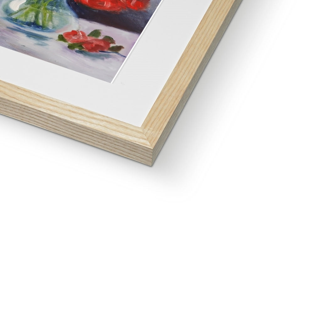 Red and Pink Roses Framed & Mounted Print
