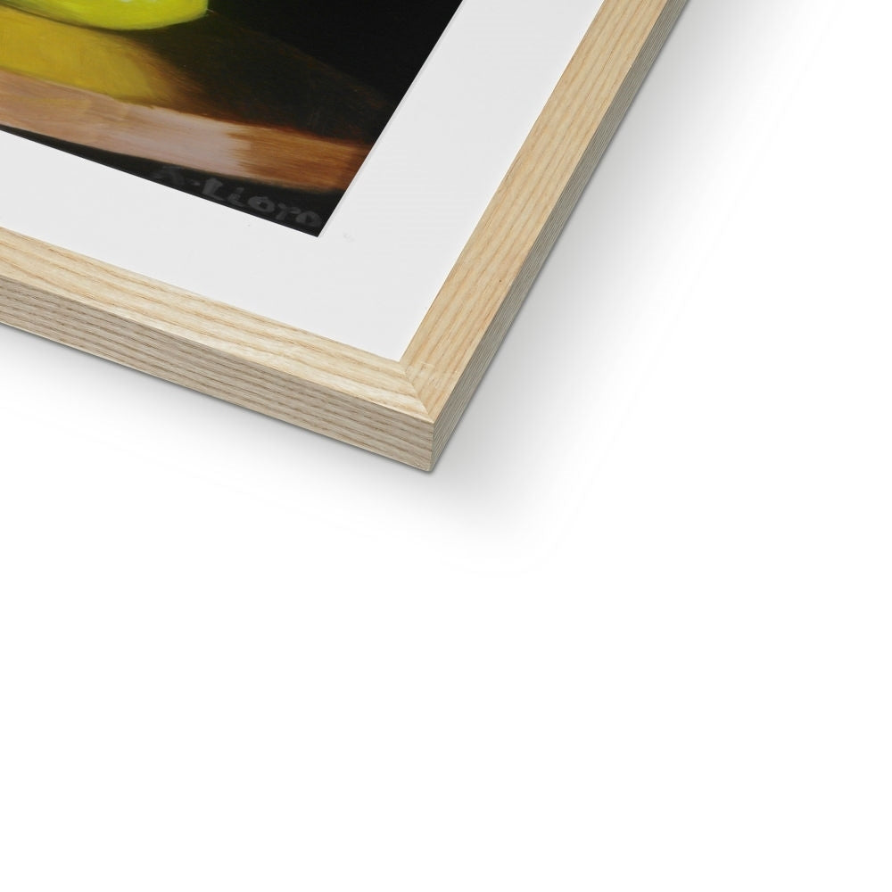 Glass and Lemon Framed & Mounted Print