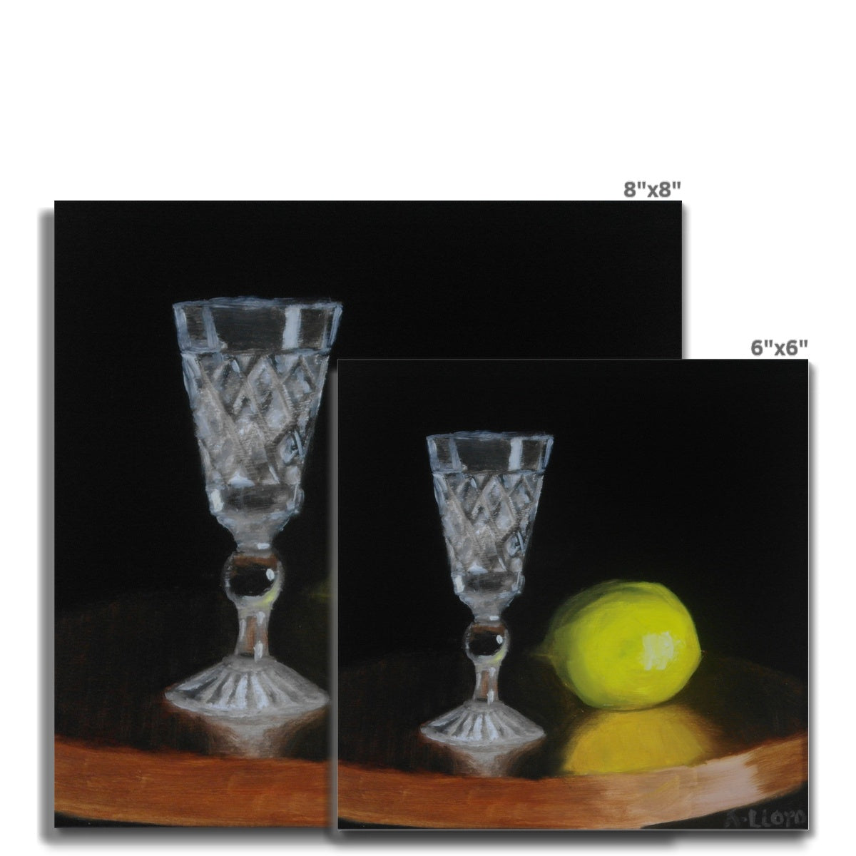 Glass and Lemon Hahnemühle German Etching Print