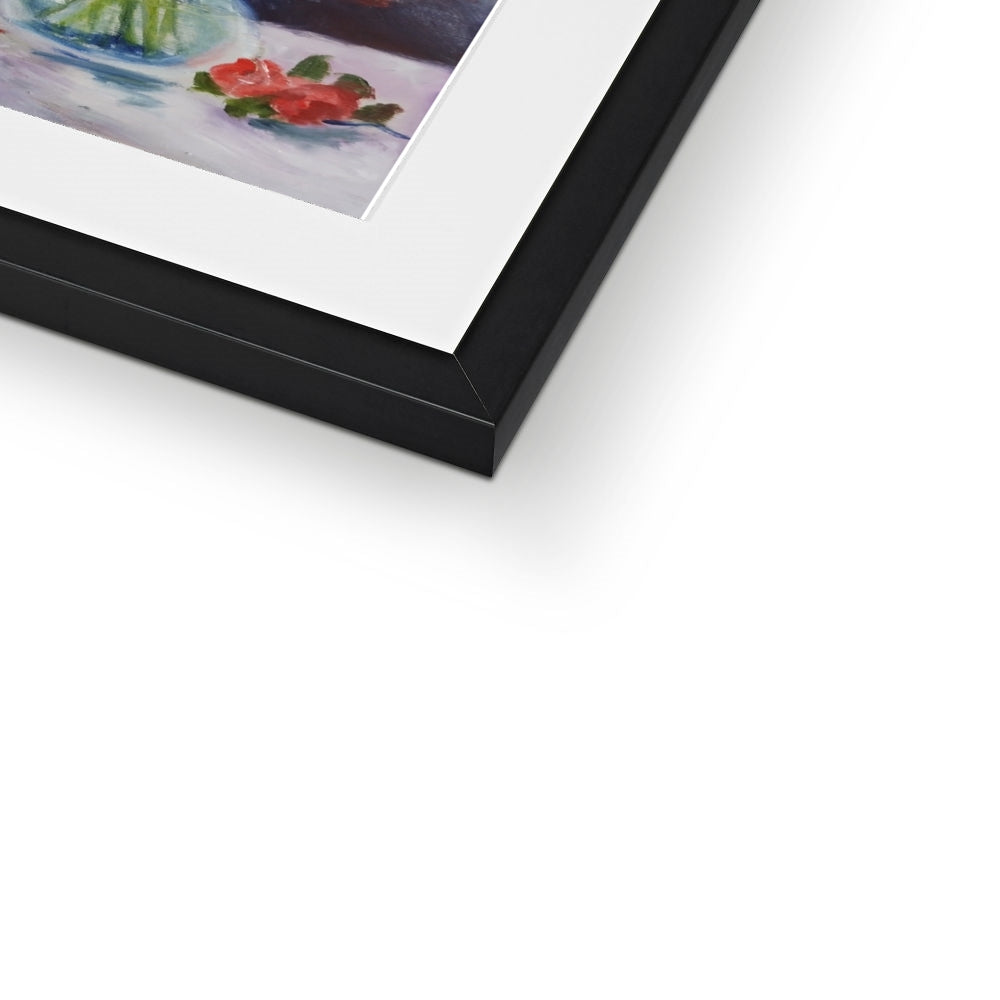 Red and Pink Roses Framed & Mounted Print