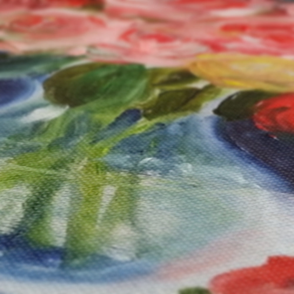 Red and Pink Roses Canvas
