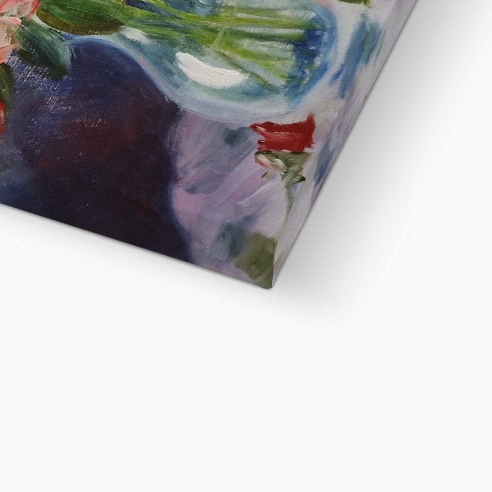 Red and Pink Roses Canvas