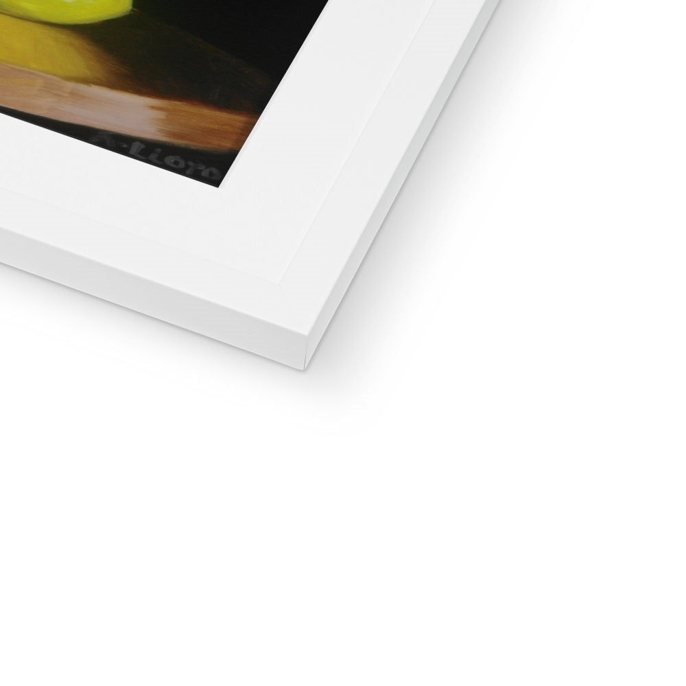 Glass and Lemon Framed & Mounted Print