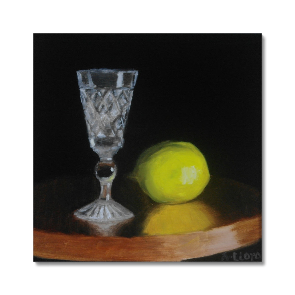 Glass and Lemon Hahnemühle German Etching Print