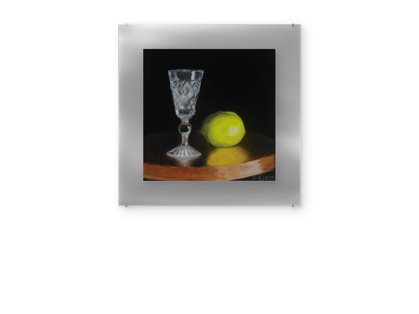 Glass and Lemon Fine Art Print
